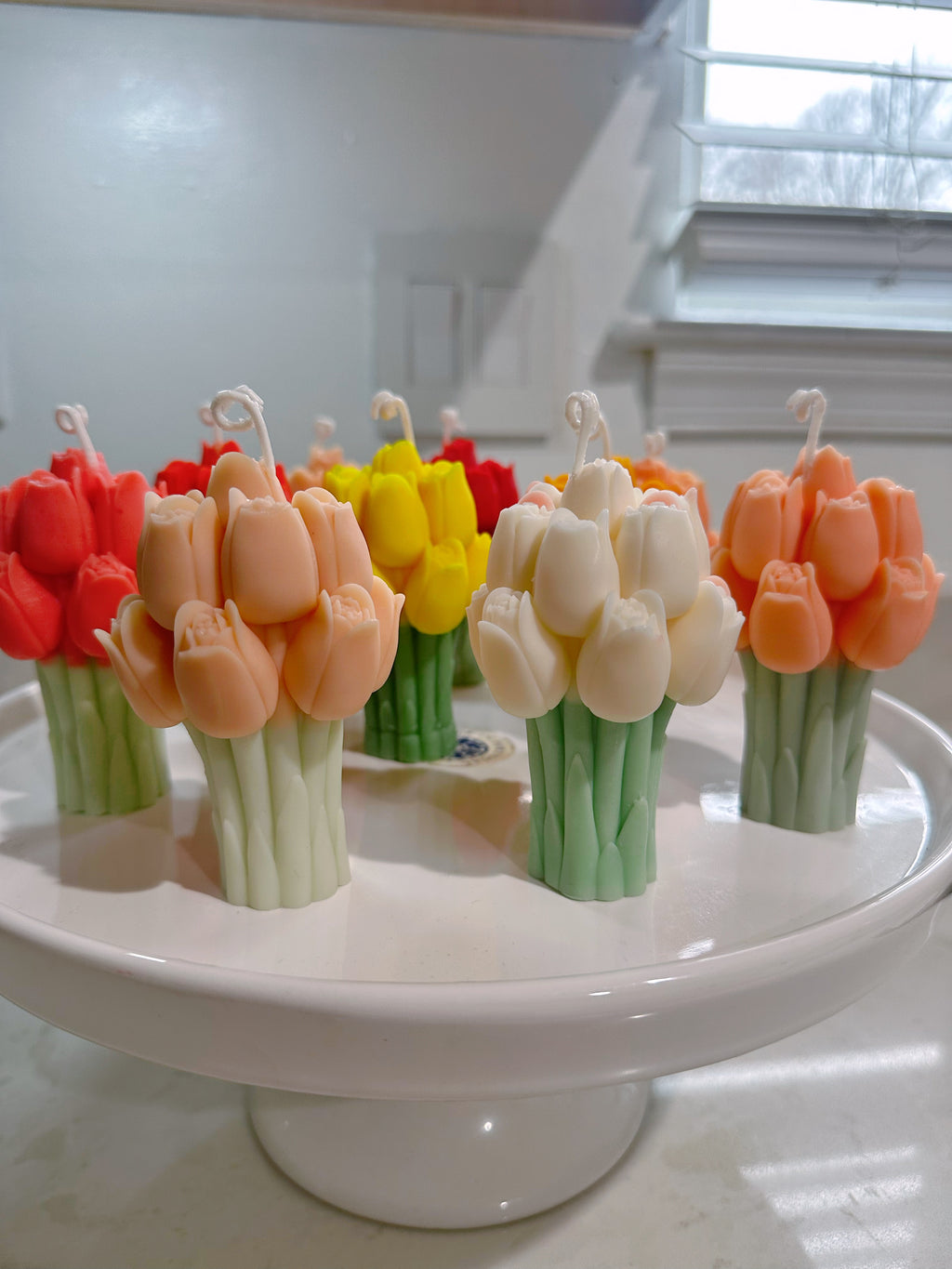 TULIP FLOWER BOUQUET CANDLE