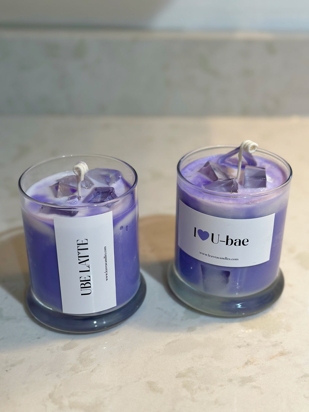ICED UBE LATTE CANDLE