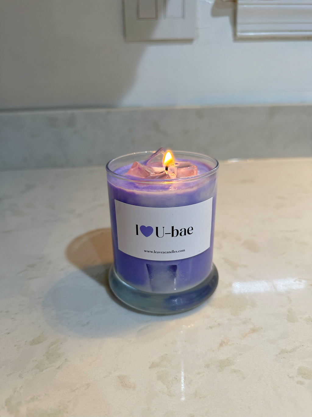 ICED UBE LATTE CANDLE